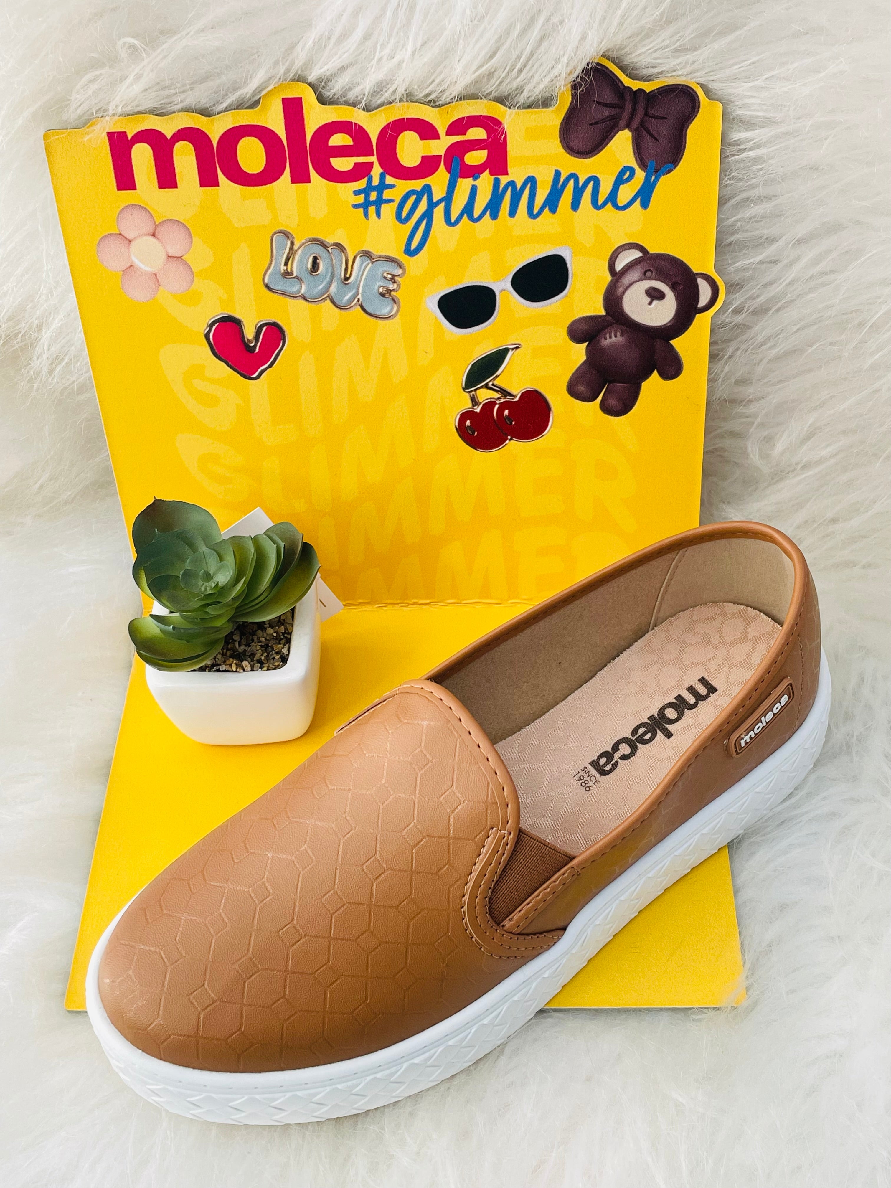 Tênis Slip Moleca-Caramelo