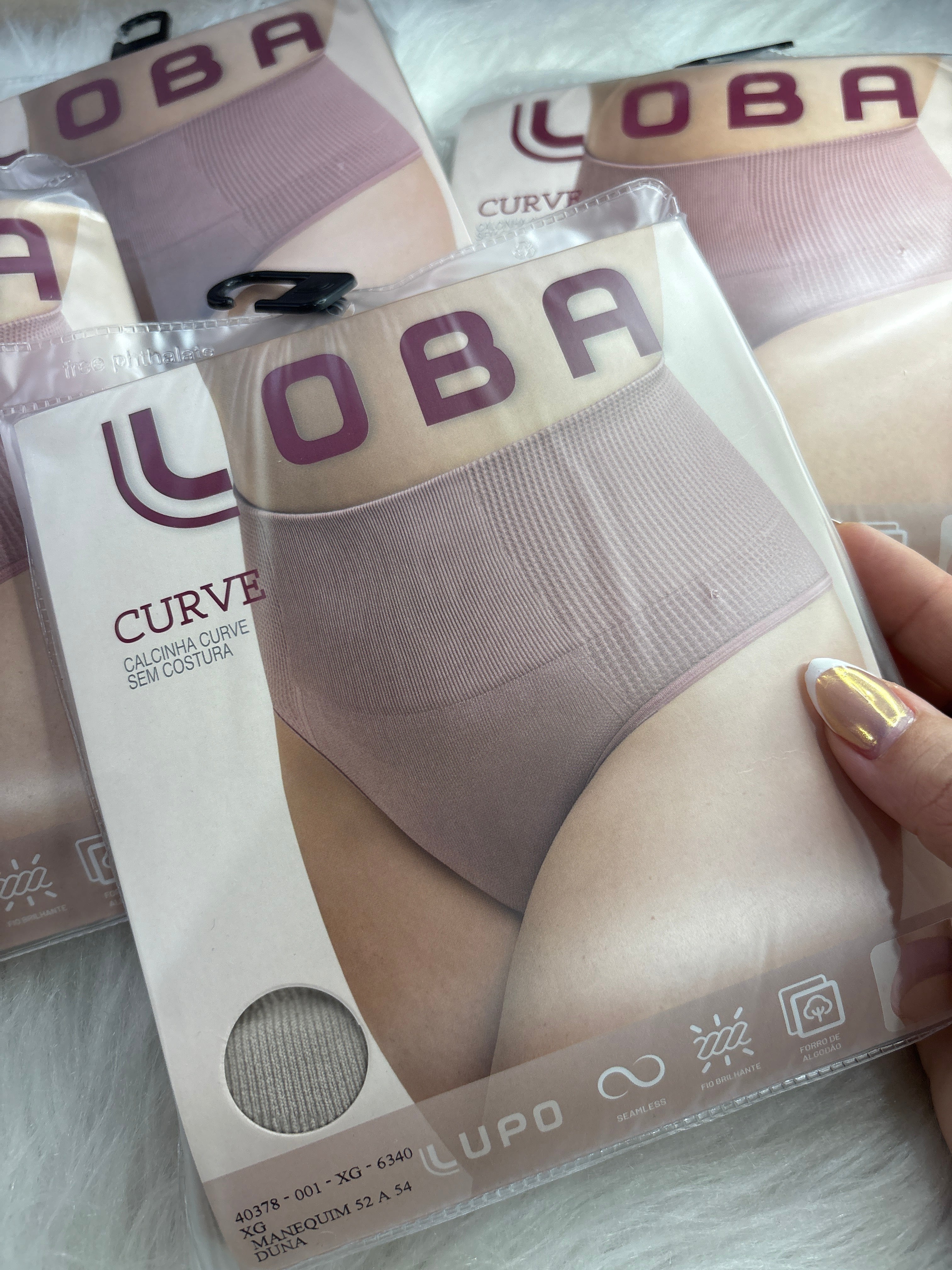 Calcinha Loba Curve Lupo Sem Costura – Conforto e Compressão Suave