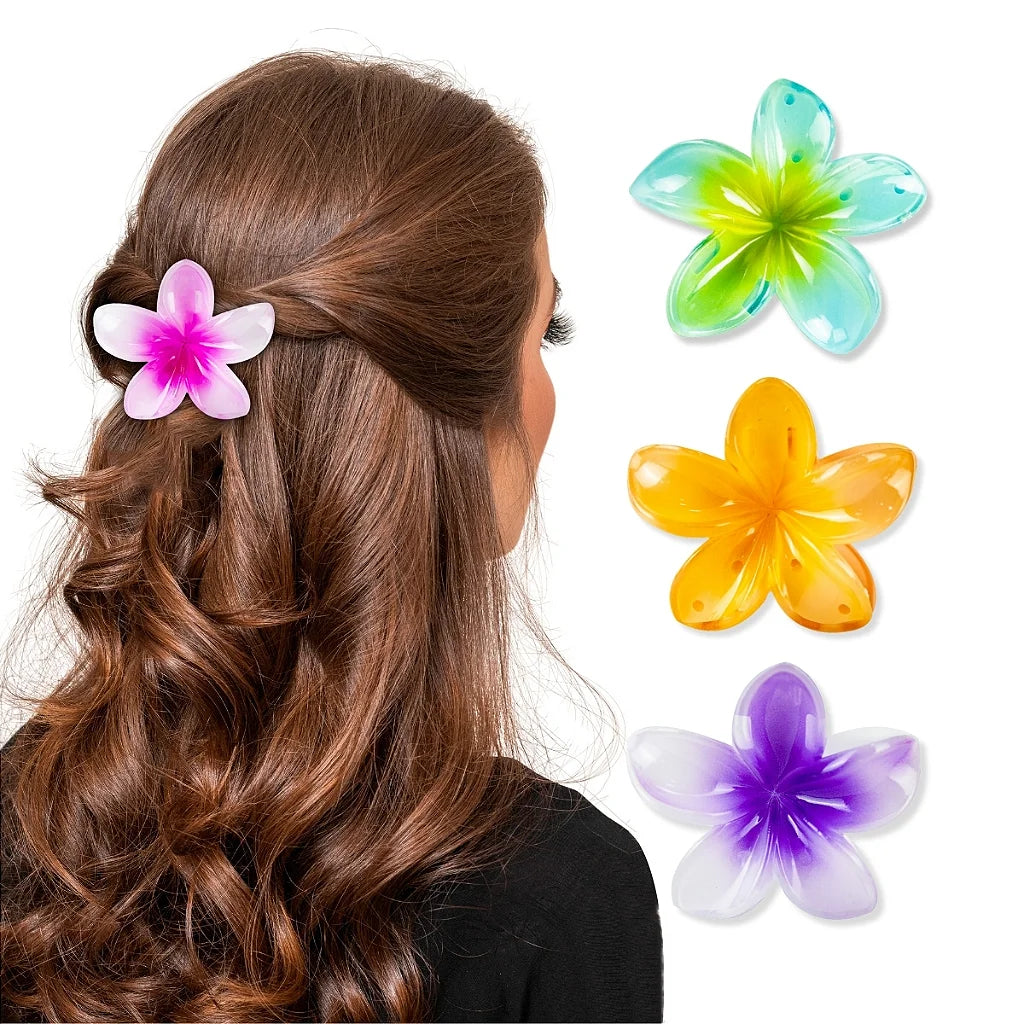 Presilha de Cabelo Flor- Cores Variadas