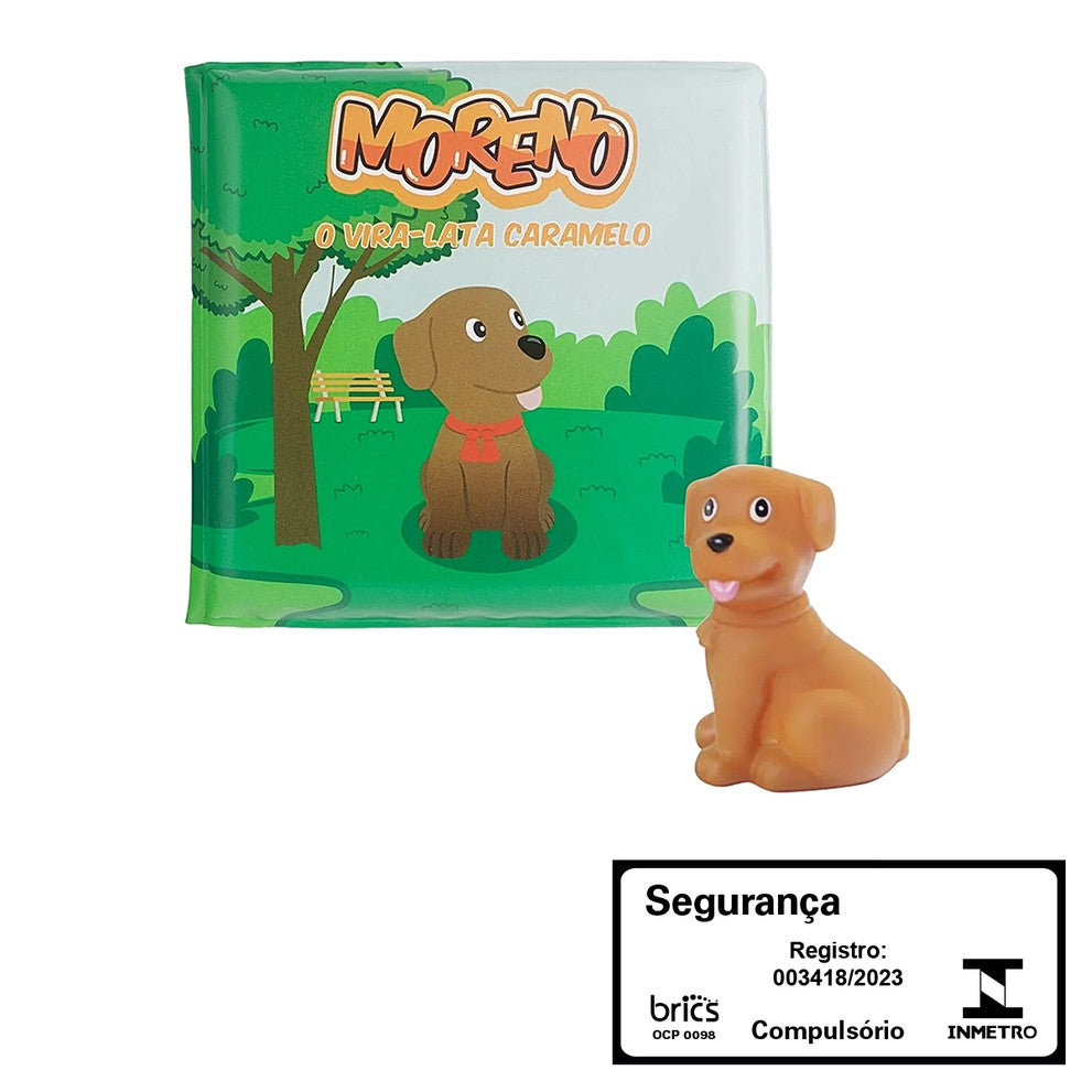 Livro de Banho com Bichinho: Moreno, o Vira-Lata Caramelo – Pimpolho
