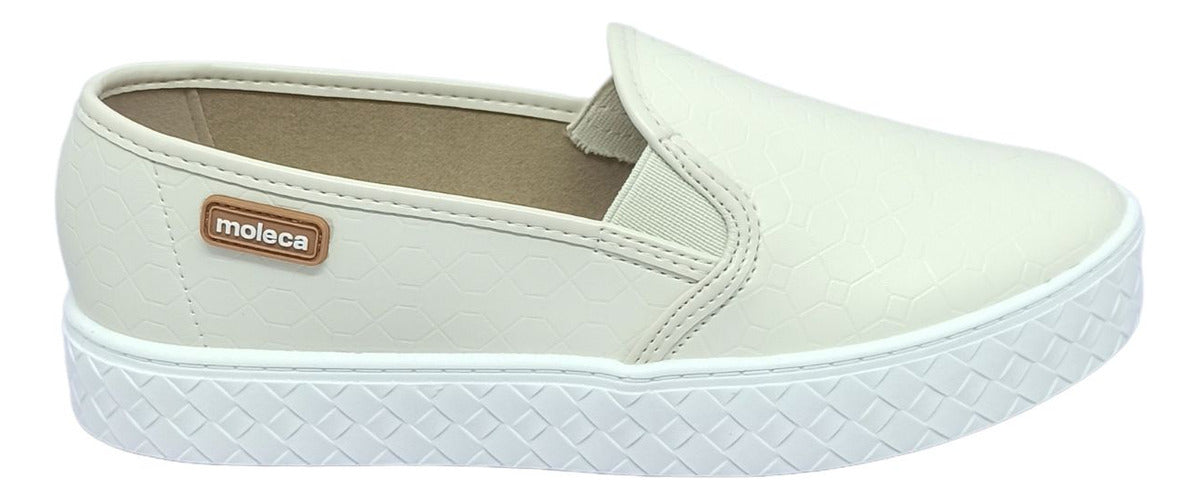 Tênis Slip Moleca-Off-White