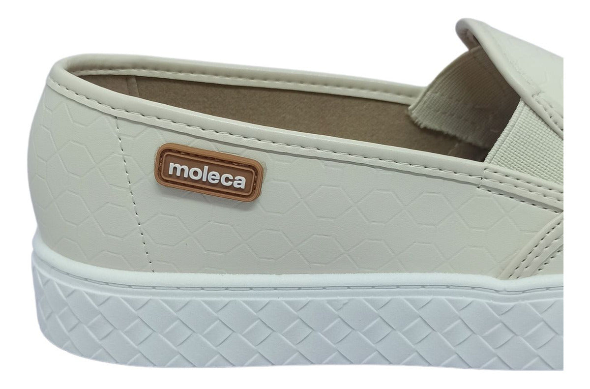 Tênis Slip Moleca-Off-White