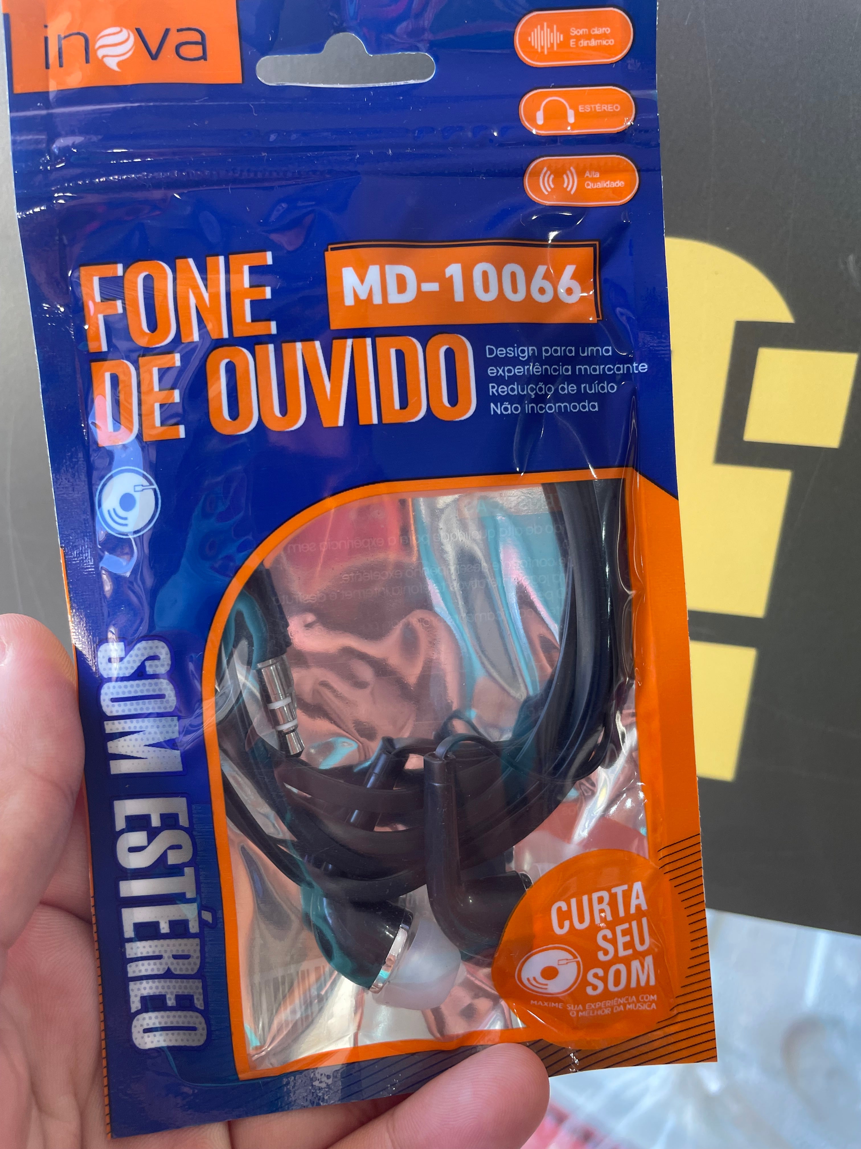 Fone de Ouvido Inova - Som Estéreo com Microfone