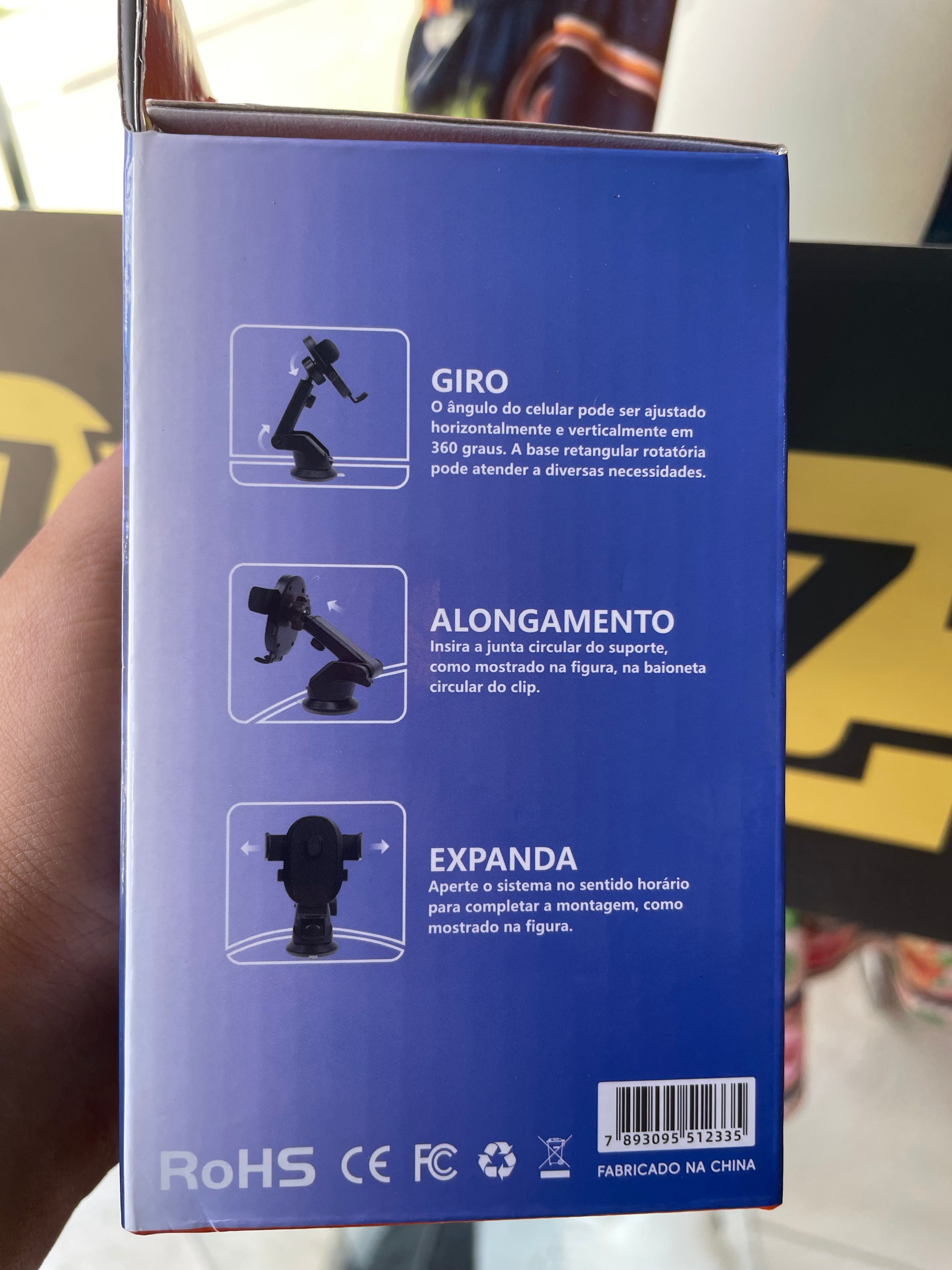 Suporte Veicular Articulado com Ventosa Inova - Modelo SPO-12877