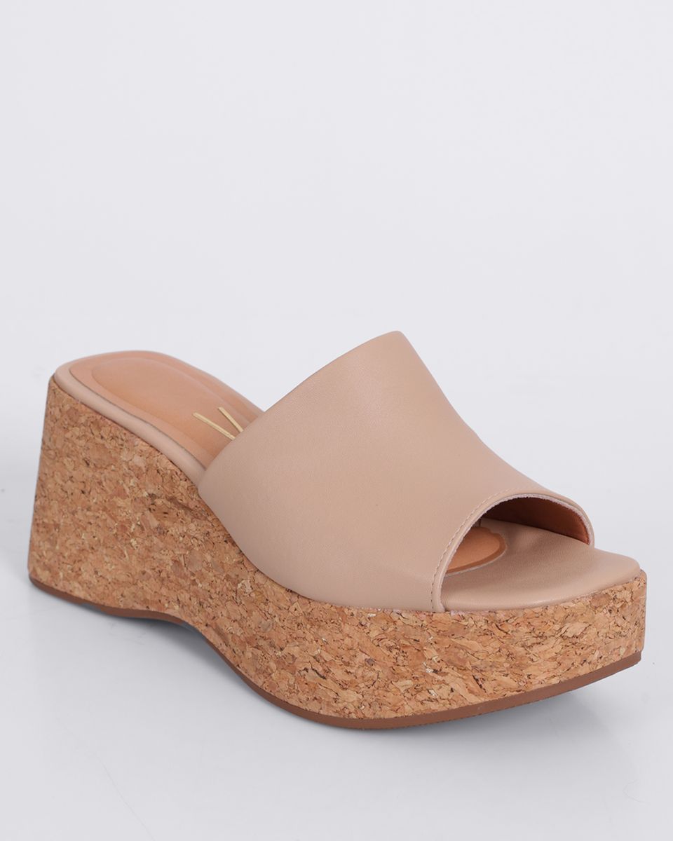 Tamanco Anabela Vizzano - Nude