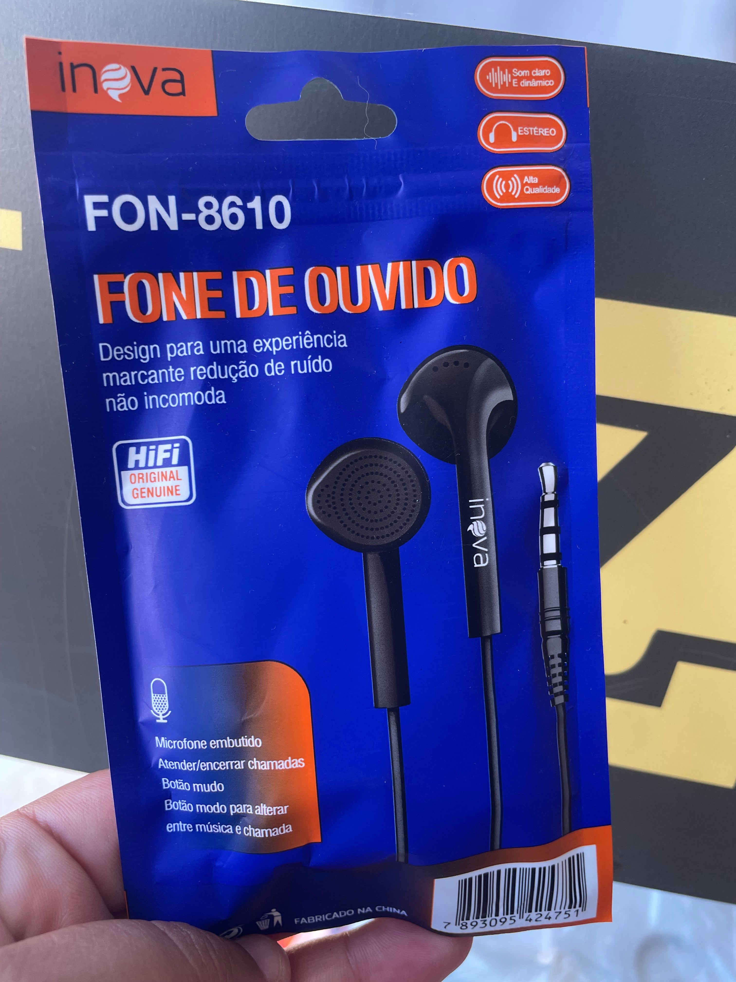Fone de Ouvido Inova FON-8610 com Microfone