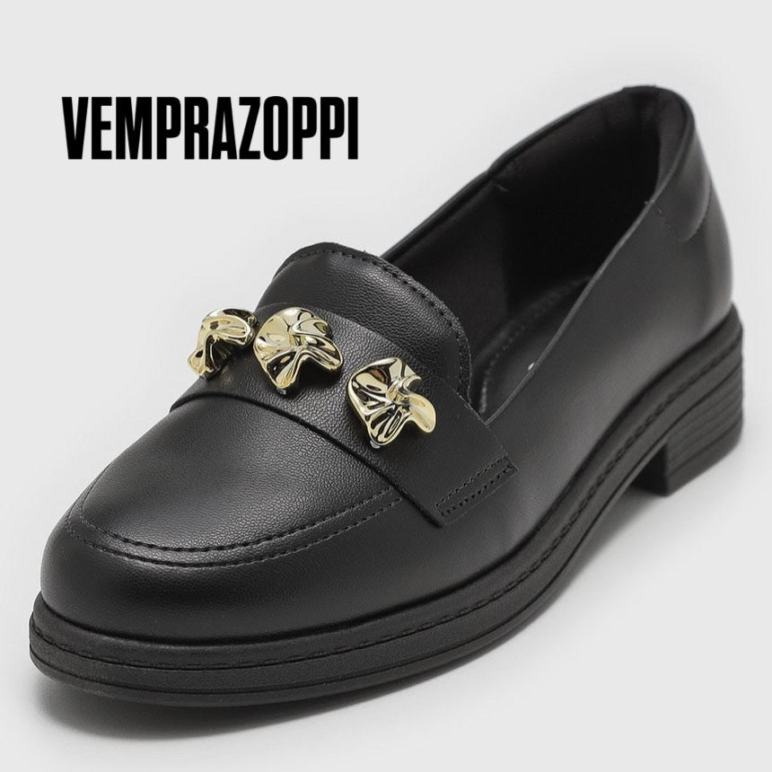 Mocassim Tratorado-Preto