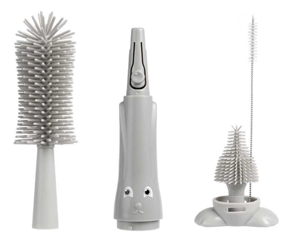 Kit Higienizador de Mamadeiras Pimpolho - Cerdas de Silicone
