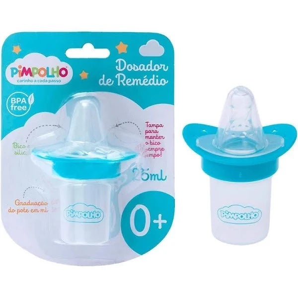 Dosador de Remédio Pimpolho - 25ml ( Rosa e Azul)