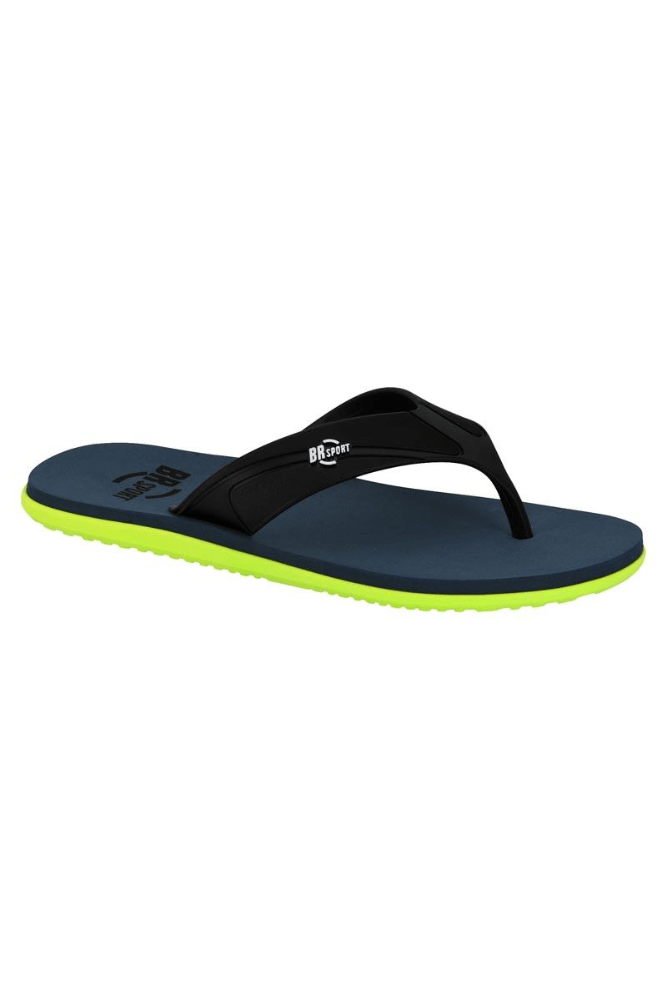 Chinelo BR Sport Marinho e Neon:Estilo que se Destaca