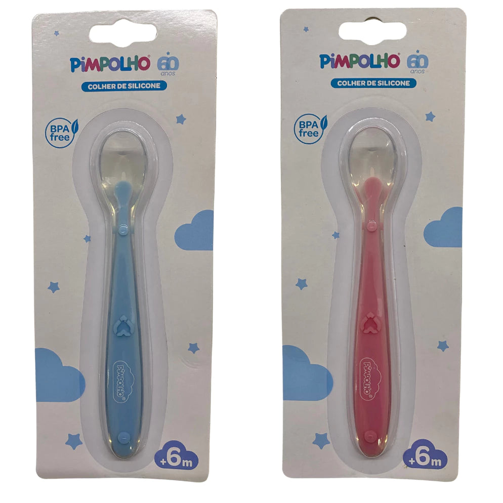 Colher de Silicone Pimpolho – Maciez e Segurança para o Bebê