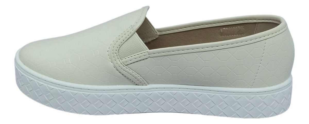 Tênis Slip Moleca-Off-White