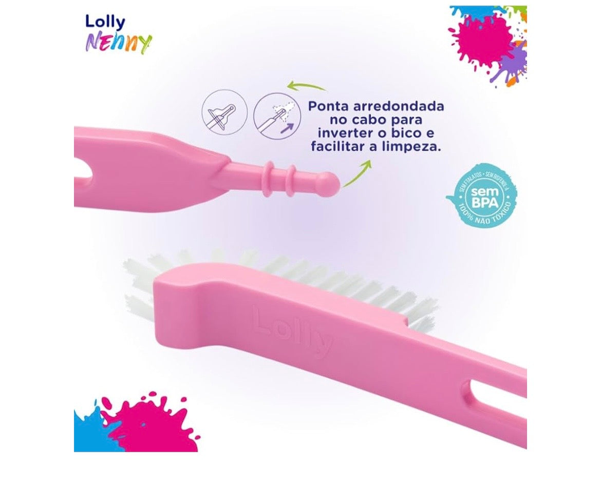 Escova de Limpeza para Mamadeira e Bico – Lolly Nenny
