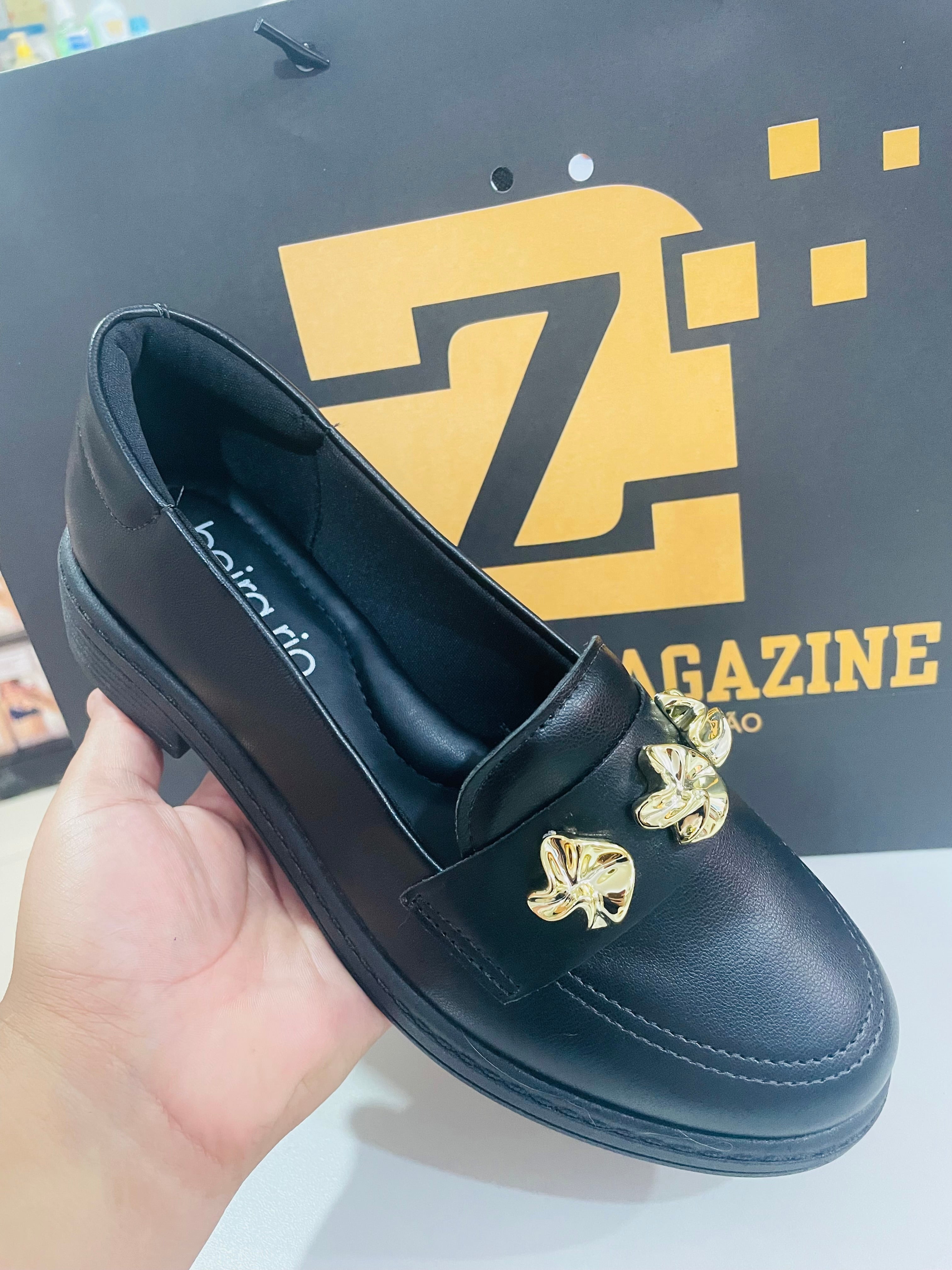 Mocassim Tratorado- Preto