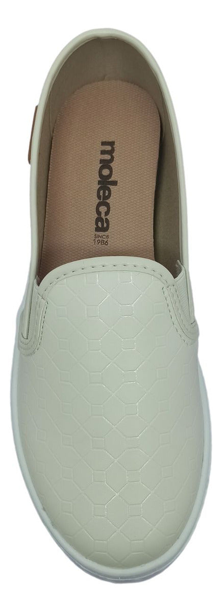 Tênis Slip Moleca-Off-White