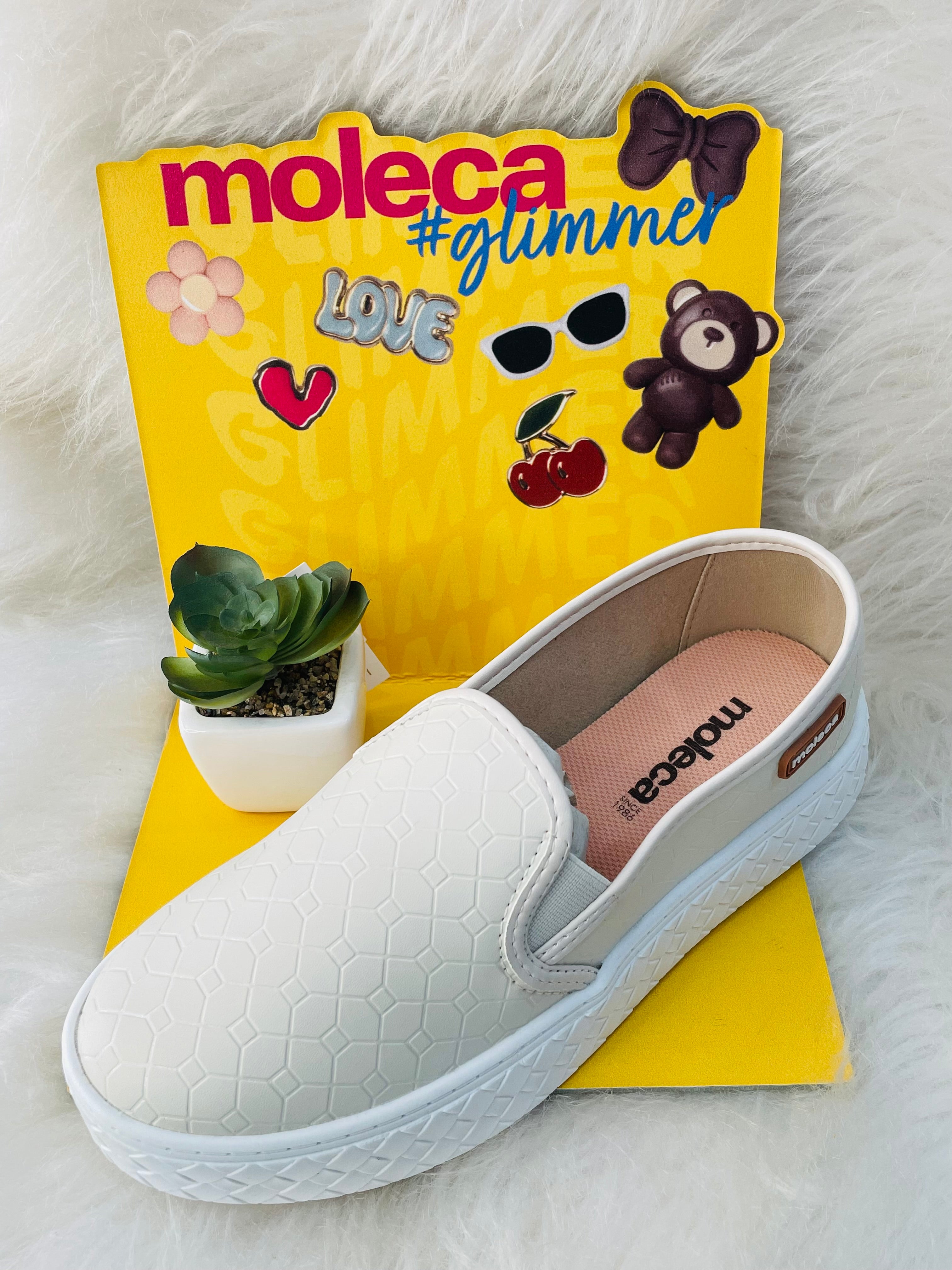 Tênis Slip Moleca-Off-White