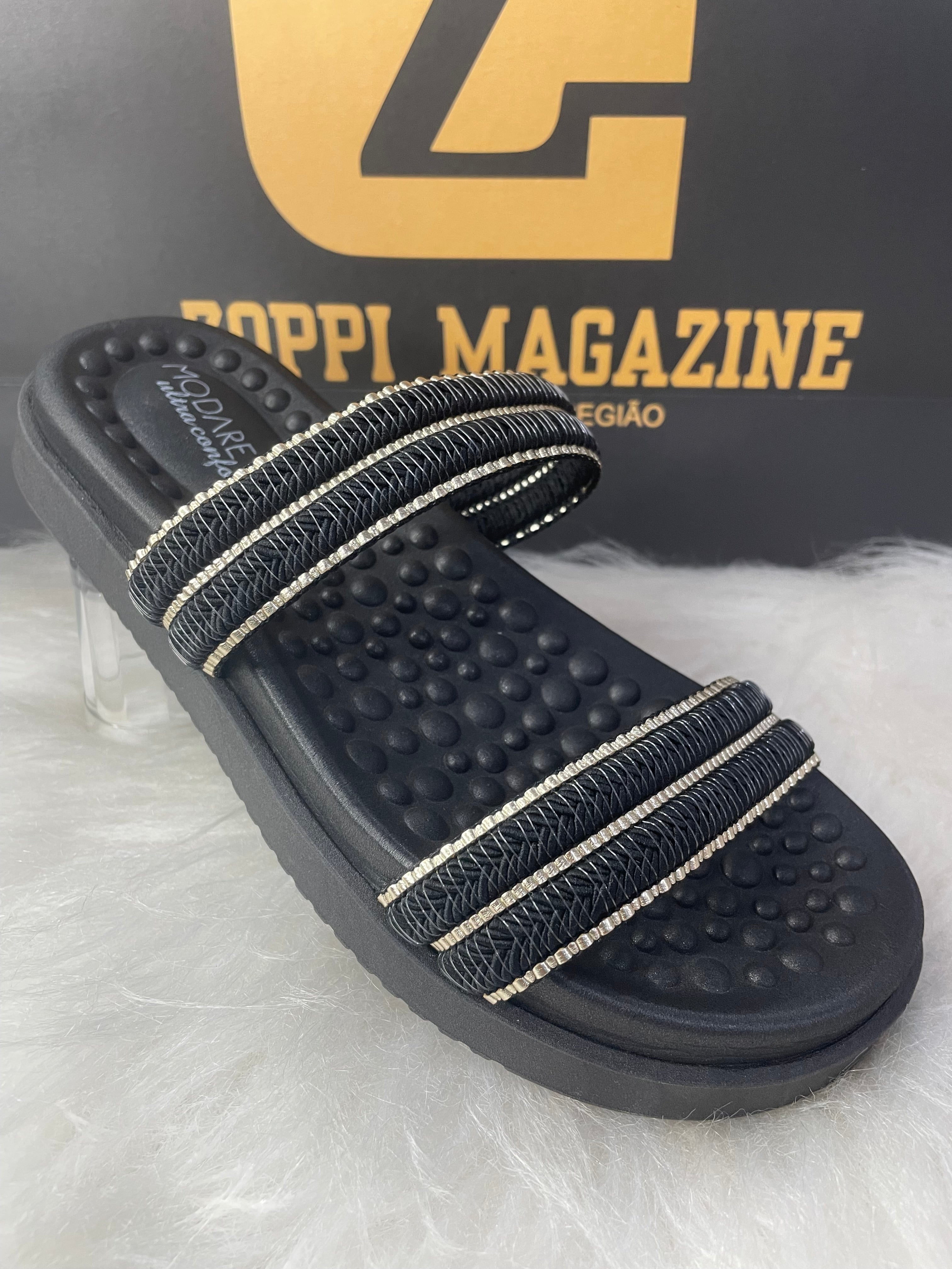 Sandália Papete Modare com Esferas Massageadoras