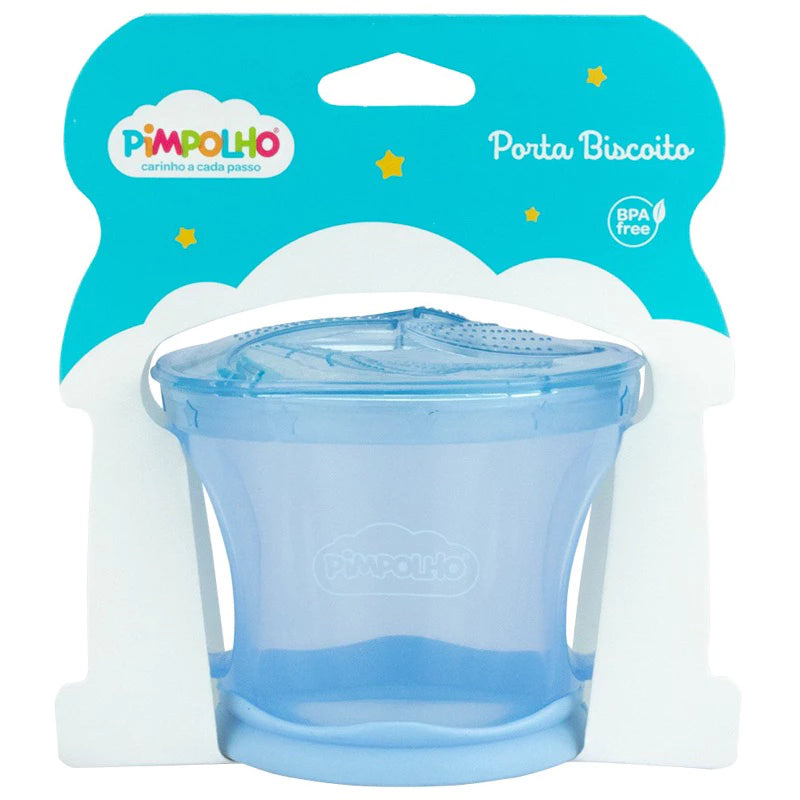 Porta Biscoito Pimpolho com Alças - Rosa e Azul