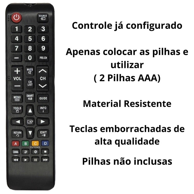 Controle Remoto Smart TV Multilaser (FBG-9196)
