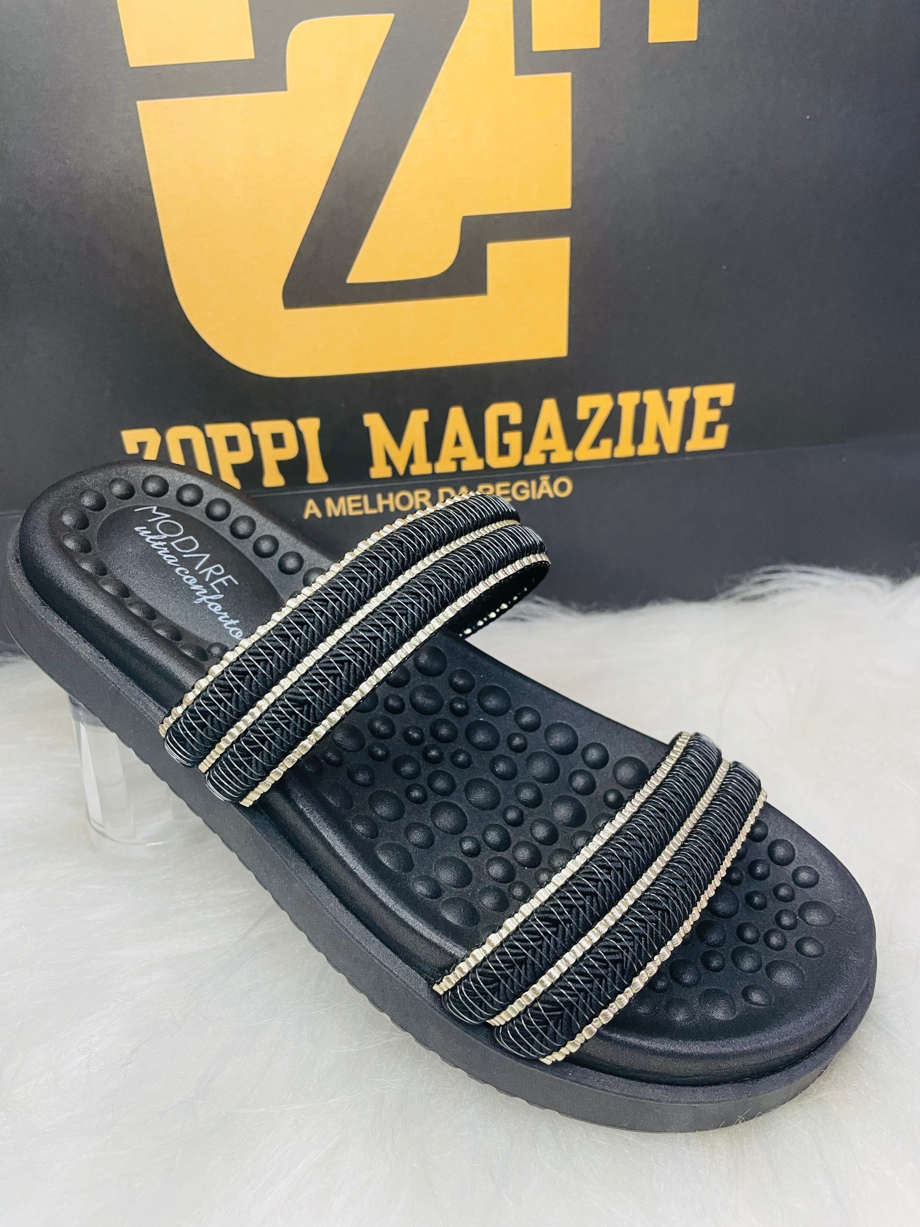 Sandália Papete Modare com Esferas Massageadoras