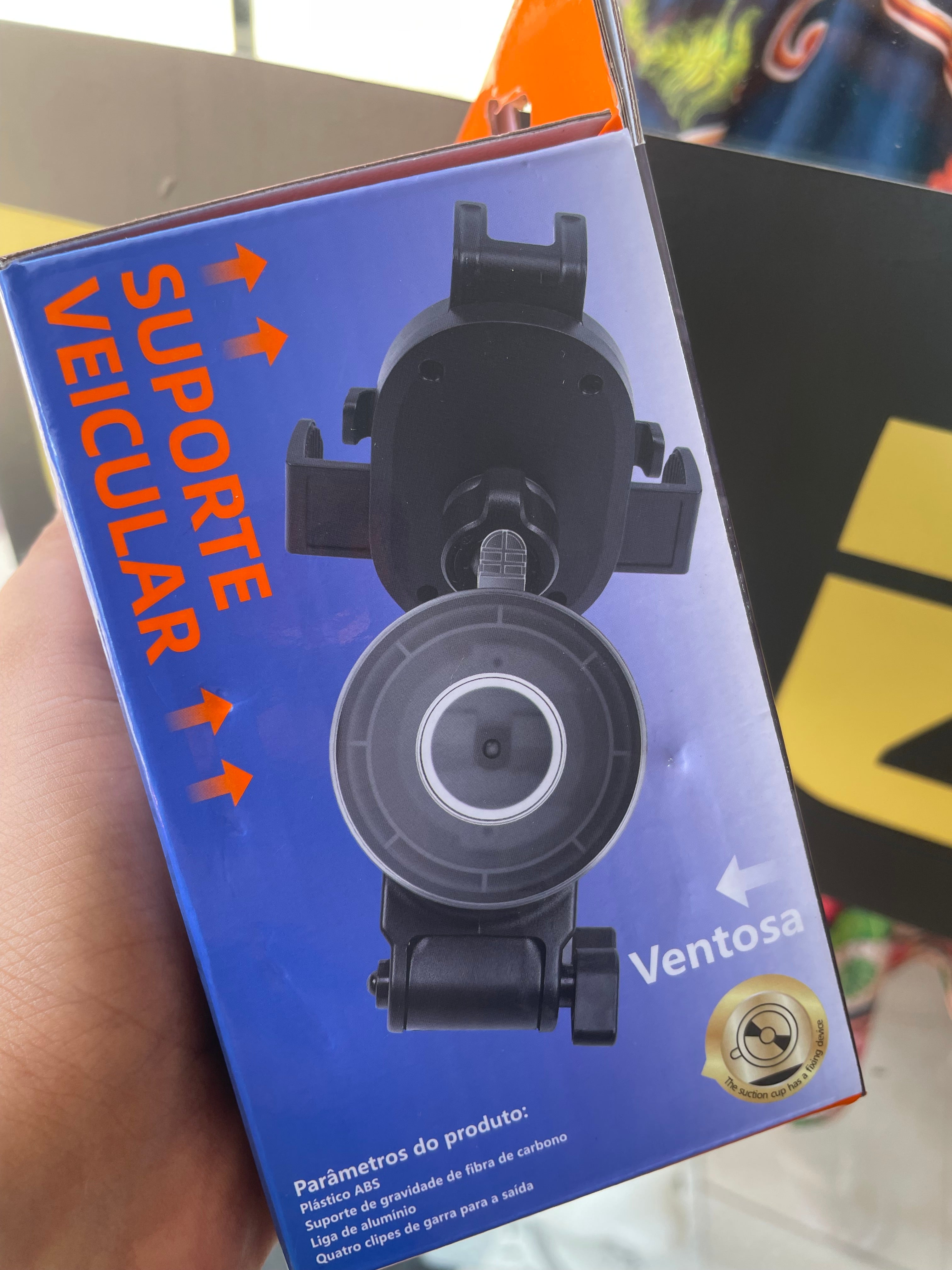 Suporte Veicular Articulado com Ventosa Inova - Modelo SPO-12877