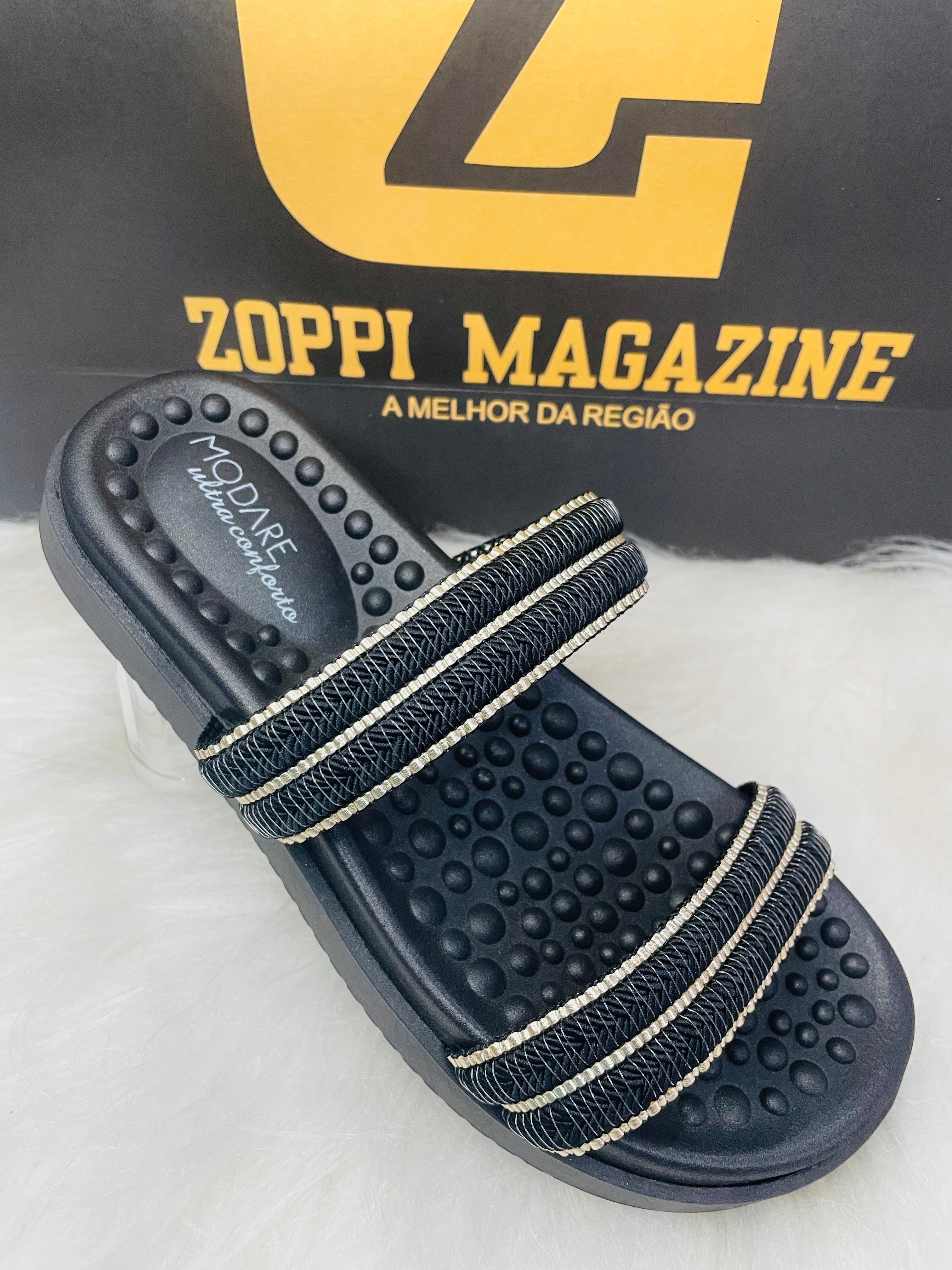 Sandália Papete Modare com Esferas Massageadoras