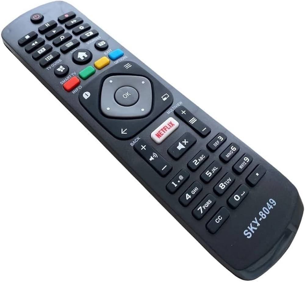 Controle Remoto Smart TV Compatível com Philips – SKY-8049