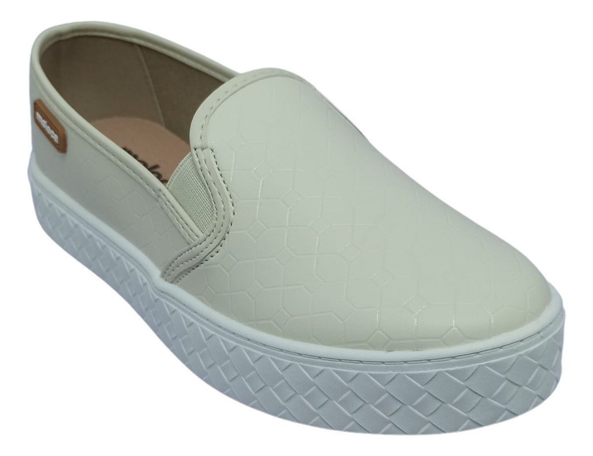 Tênis Slip Moleca-Off-White