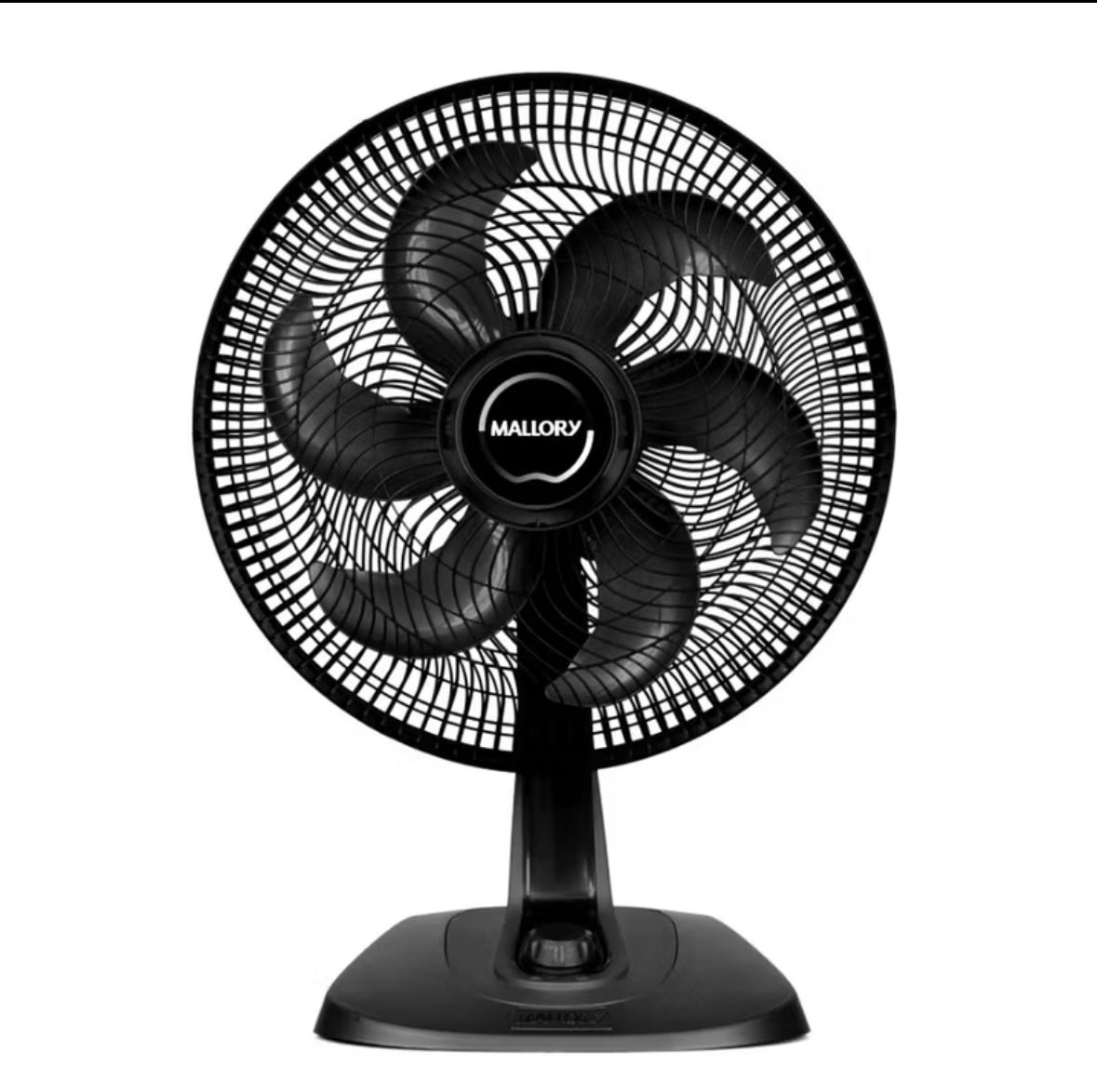 ￼Ventilador Mallory Turbo Fresh 40cm 6 Pás Minímo Ruído 127v