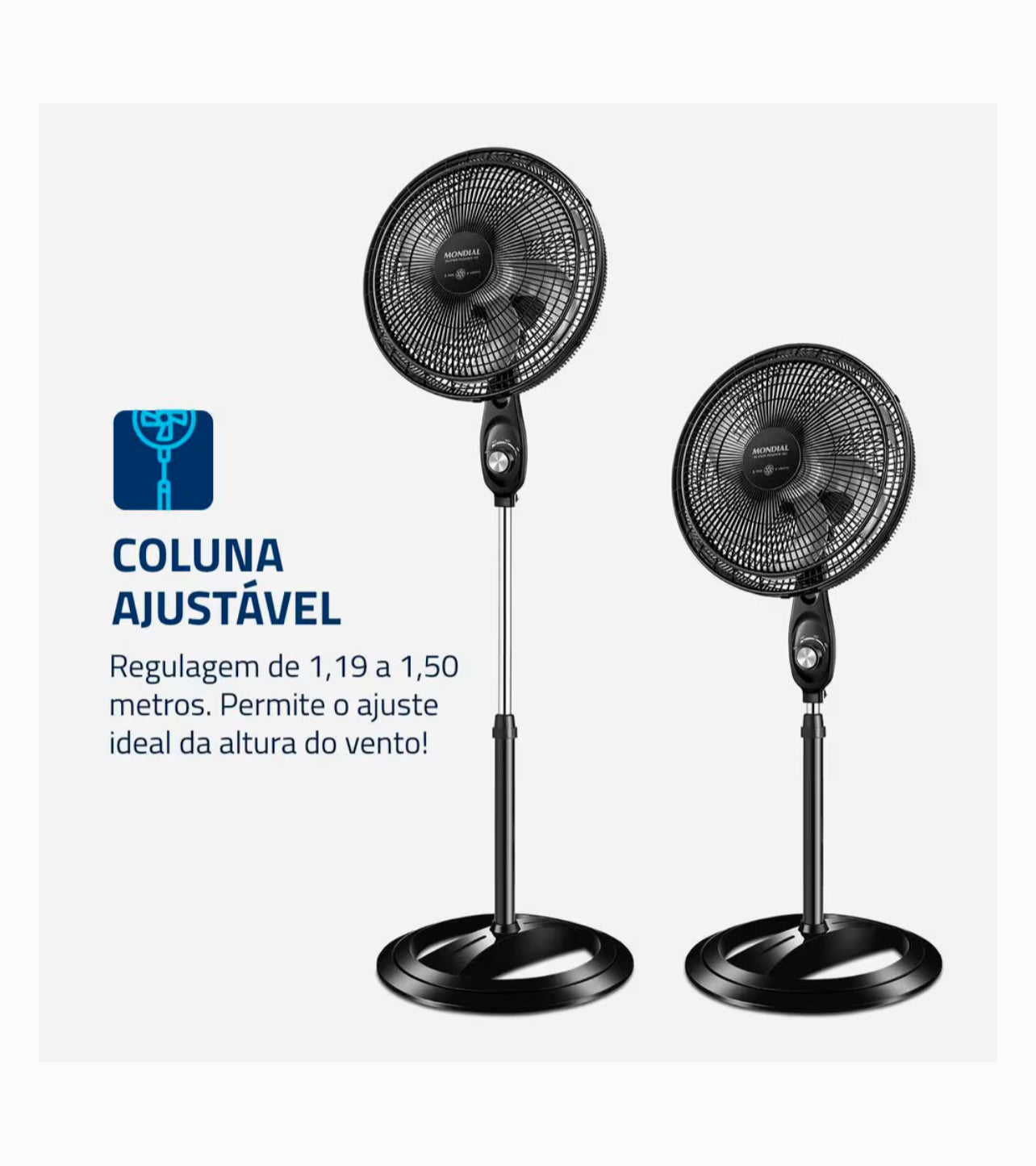 Ventilador Coluna Mundial 127v 40cm