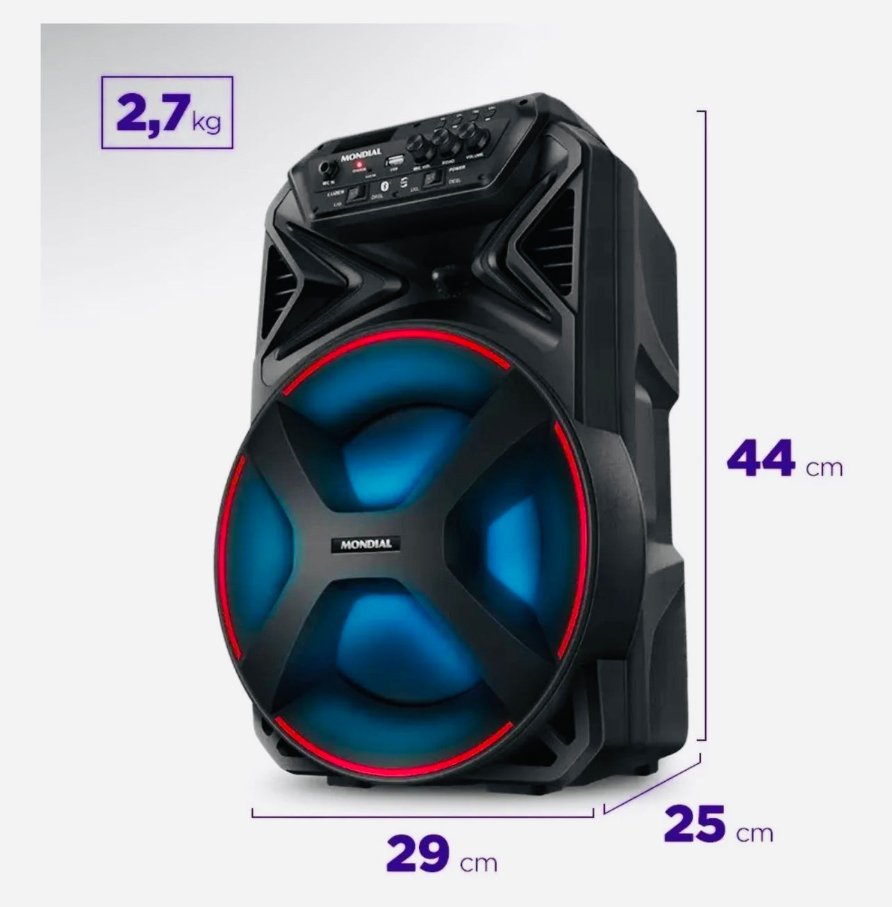 Caixa De Som Amplificada Bluetooth