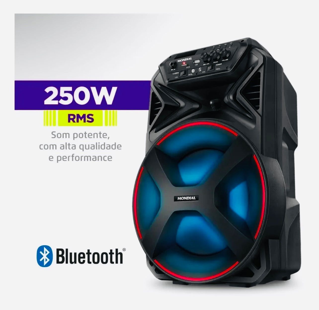 Caixa De Som Amplificada Bluetooth