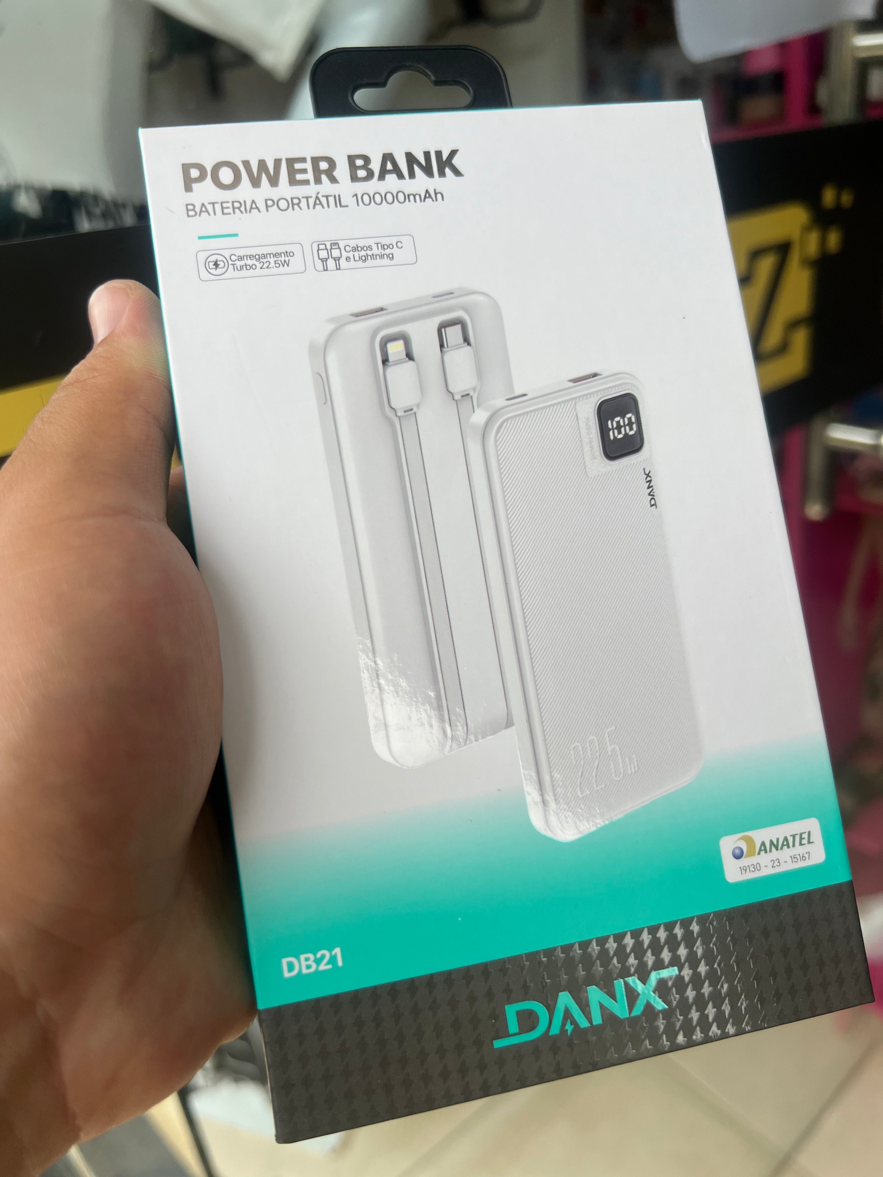 CARREGADOR POWER BANK TURBOU. USB, tipoC e IPhone