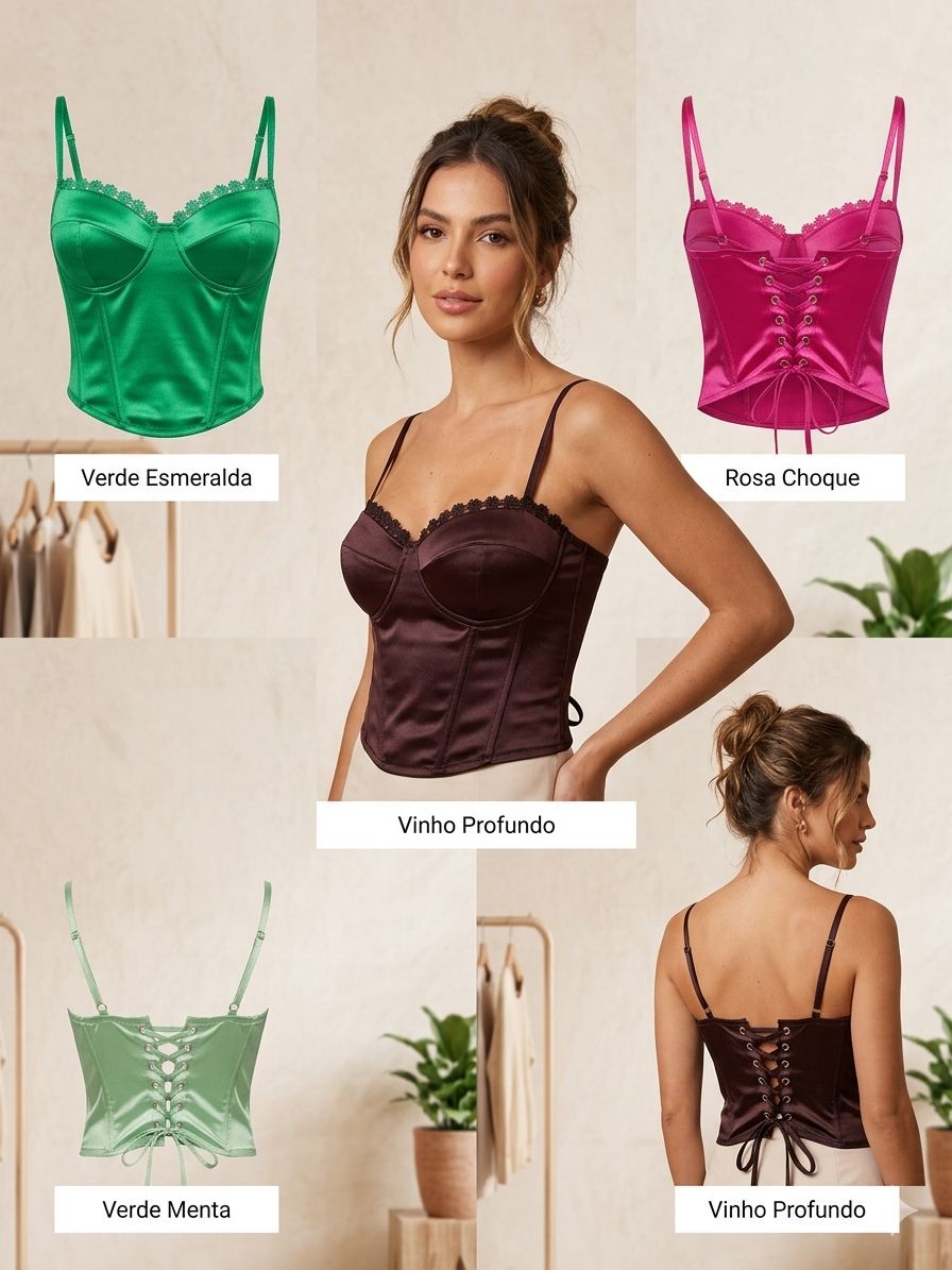 Corset - com Amarração nas Costas